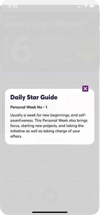 Screenshot Personal Week
